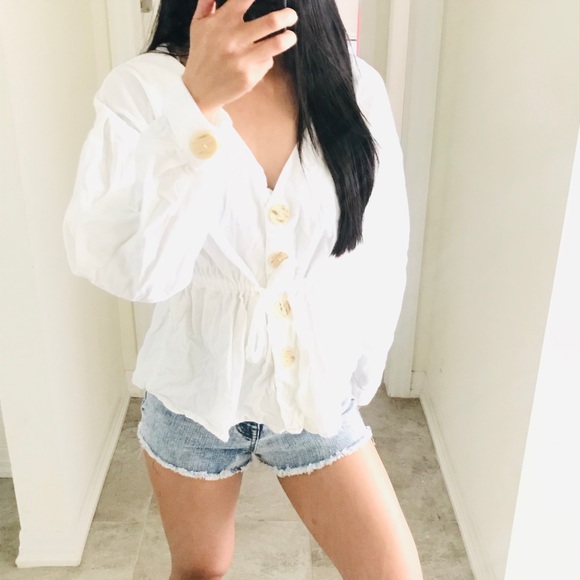 Zara Button Blouse - Picture 2 of 4